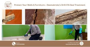 Protect Your Walls & Furniture—Drill-Fill-Seal Treatment